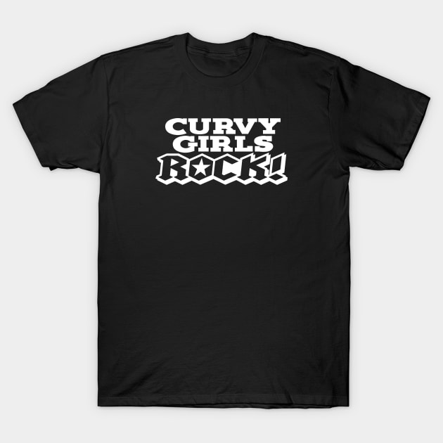 CURVY GIRLS ROCK! T-Shirt by LILNAYSHUNZ